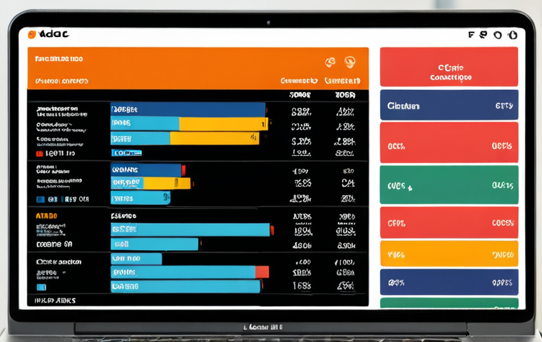 **

A data dashboard displaying marketing KPIs for a coffee shop chain. The dashboard highlights metrics like CTR, CAC, AOV, and CLTV, with charts showing performance variations across different customer segments (e.g., age groups). The color scheme is modern and professional. The scene should imply a focus on data-driven decision-making in marketing. Include the Polish currency (PLN) symbols in the metrics displayed.

**
