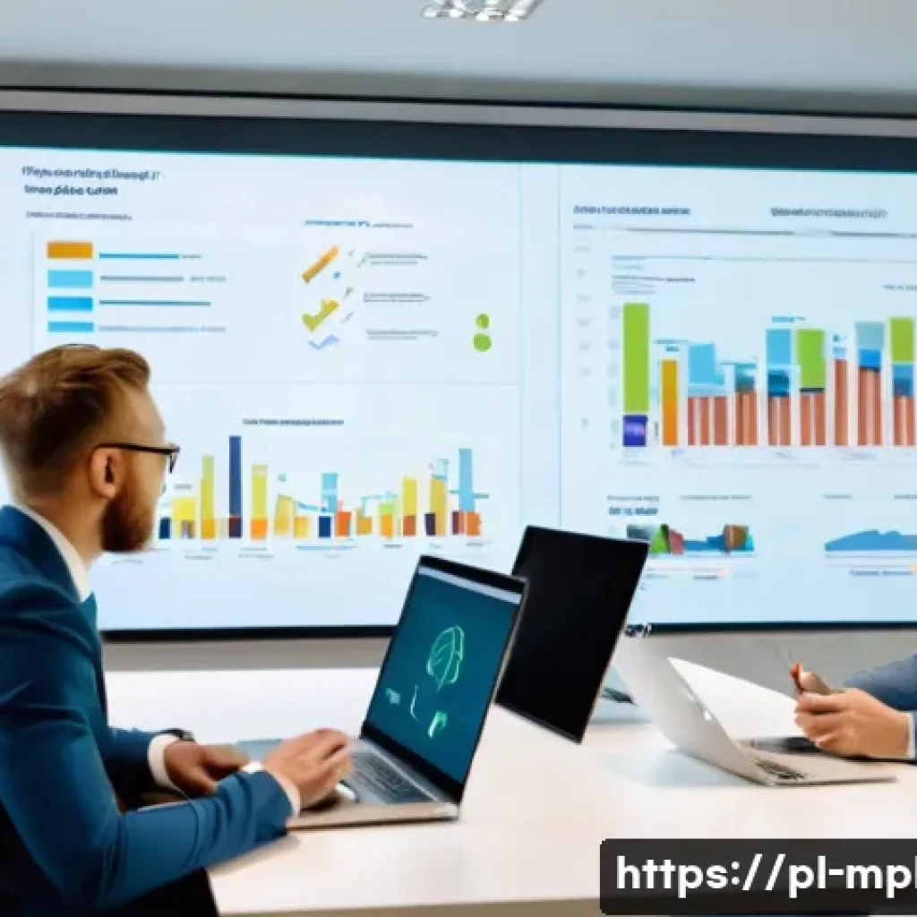 미디어 플래너가 알아야 할 법적 규제 - A professional digital marketing team meeting in a modern Warsaw office, discussing advertising comp...