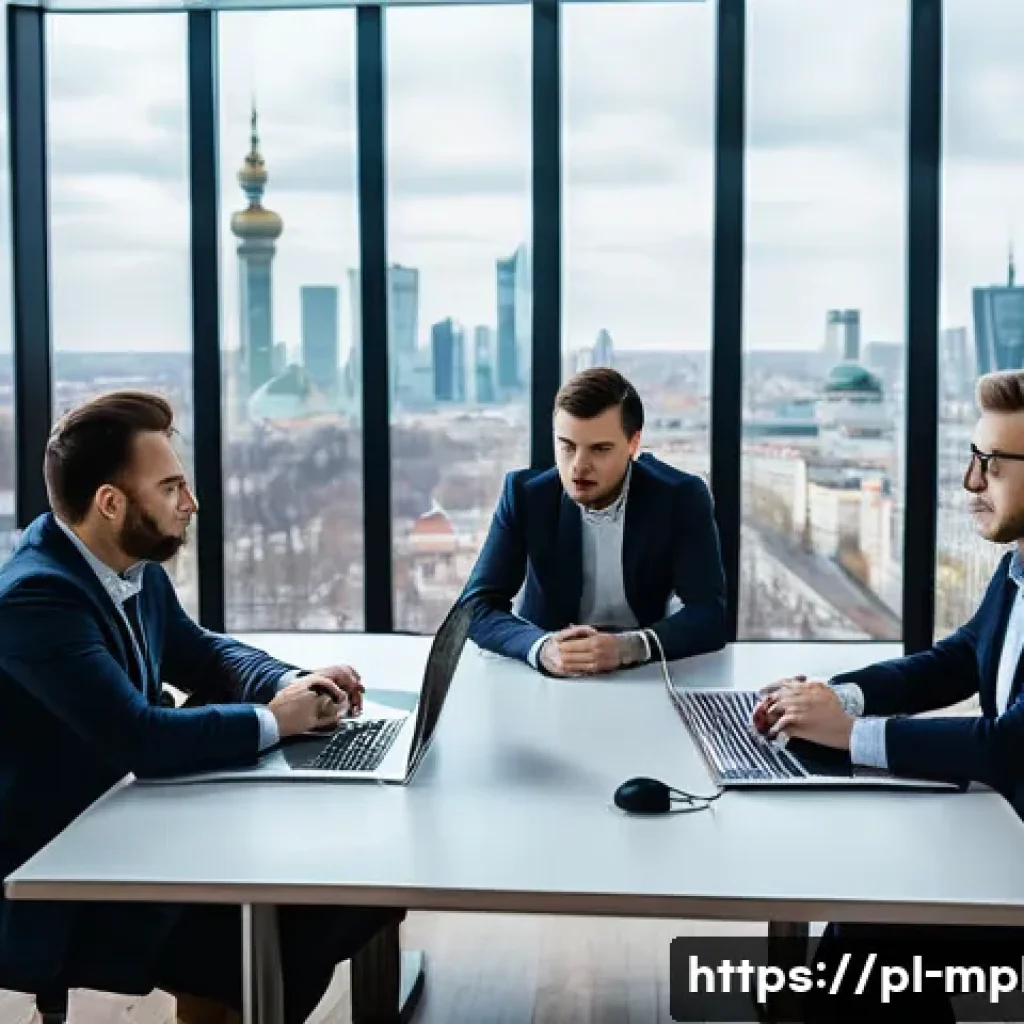 미디어 플래너의 광고 목표 설정 체크리스트 - ) Photorealistic agency war-room scene in Warsaw during winter: a diverse Polish media-planning team...