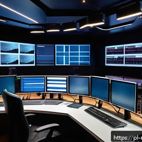 미디어 플래너와 라디오 광고 기획 - A modern Polish radio studio interior with a diverse team of young and middle-aged professionals col...