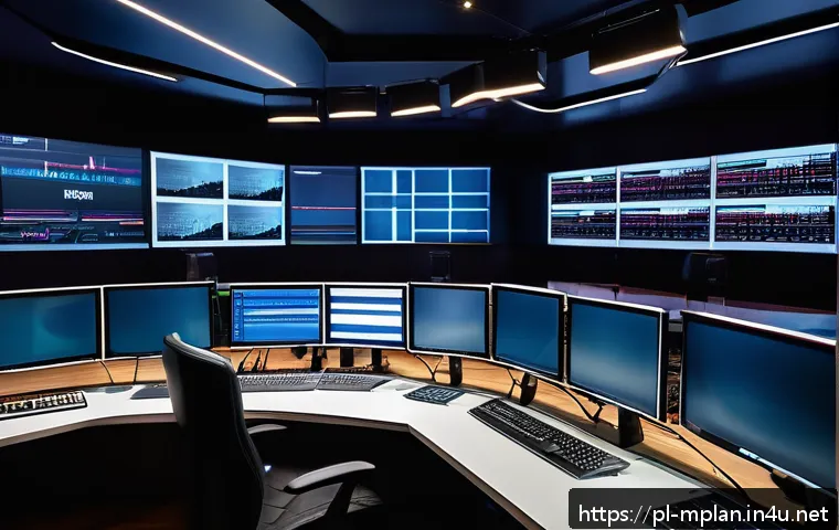 미디어 플래너와 라디오 광고 기획 - A modern Polish radio studio interior with a diverse team of young and middle-aged professionals col...